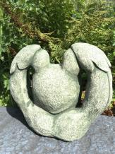 Gargoyle - stenen beeld - 19 cm - in detail - wanddecoratie
